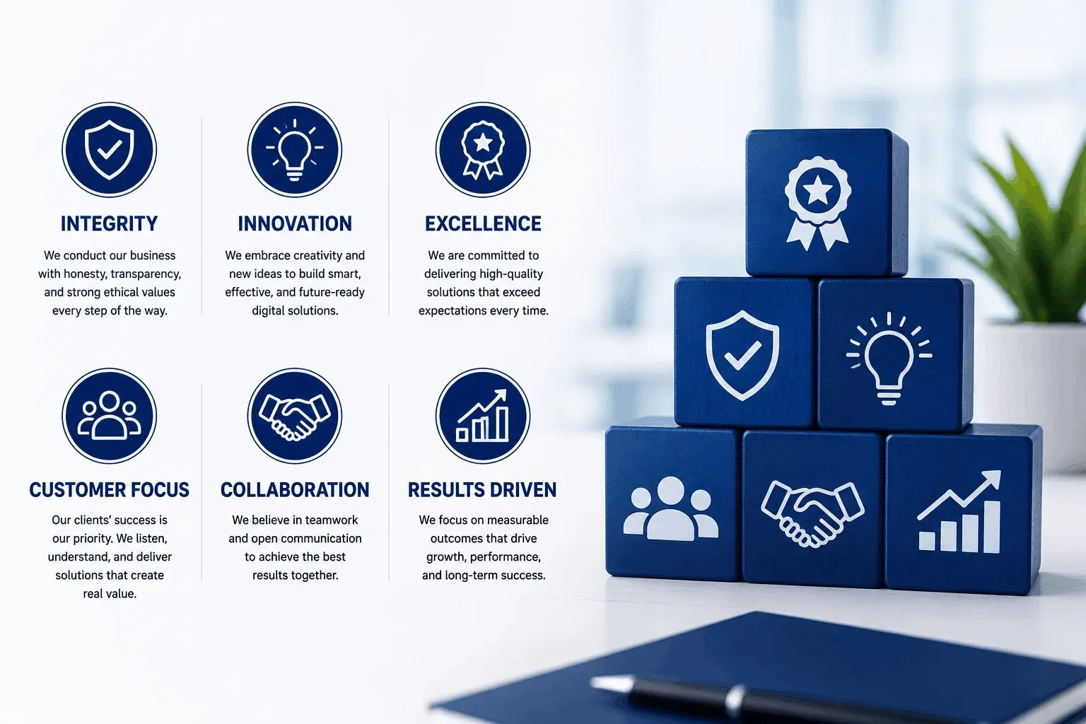 Vikaar Technology Our Core Values Banner
