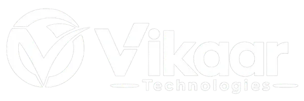 Vikaar Technology White Logo